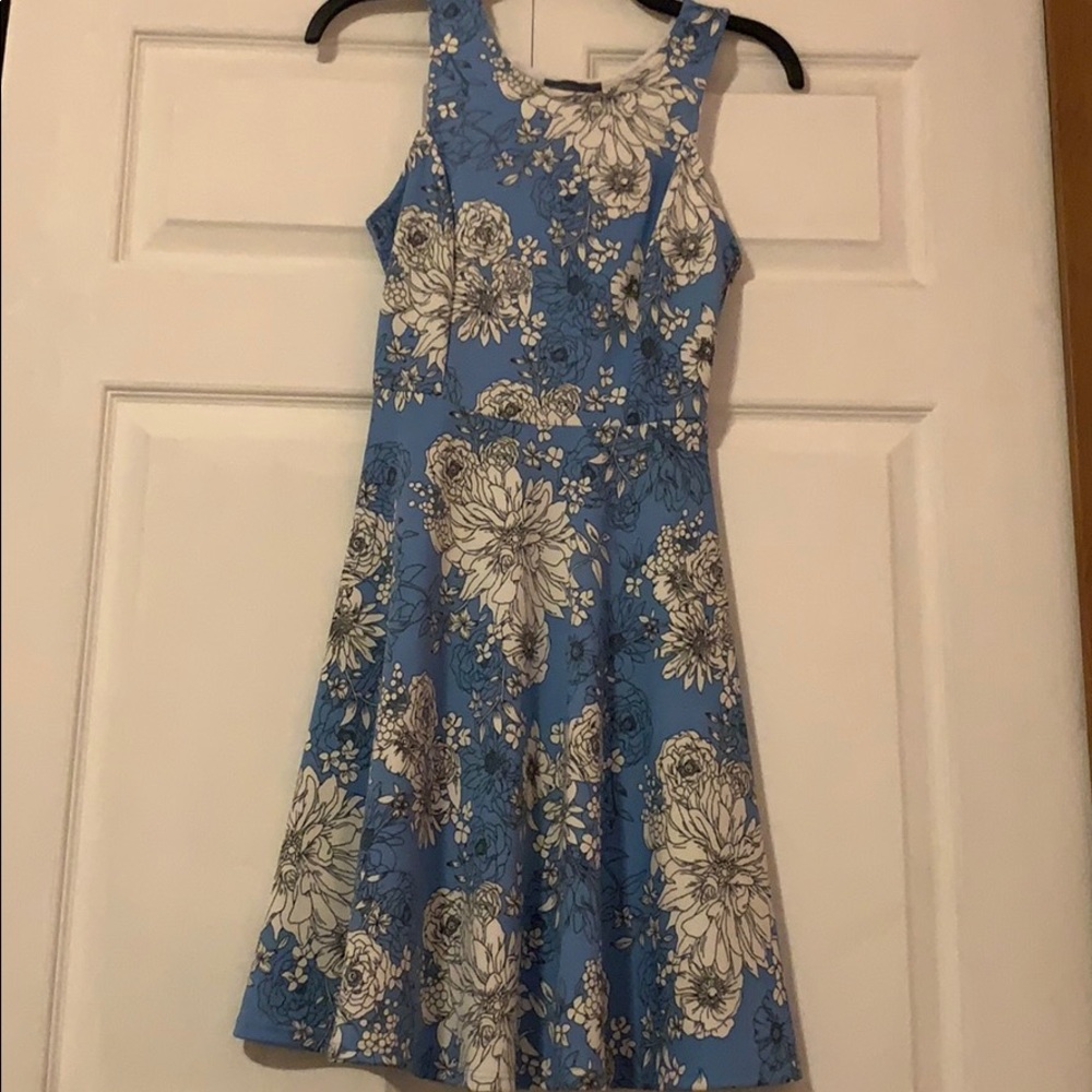 Blue Floral Dress